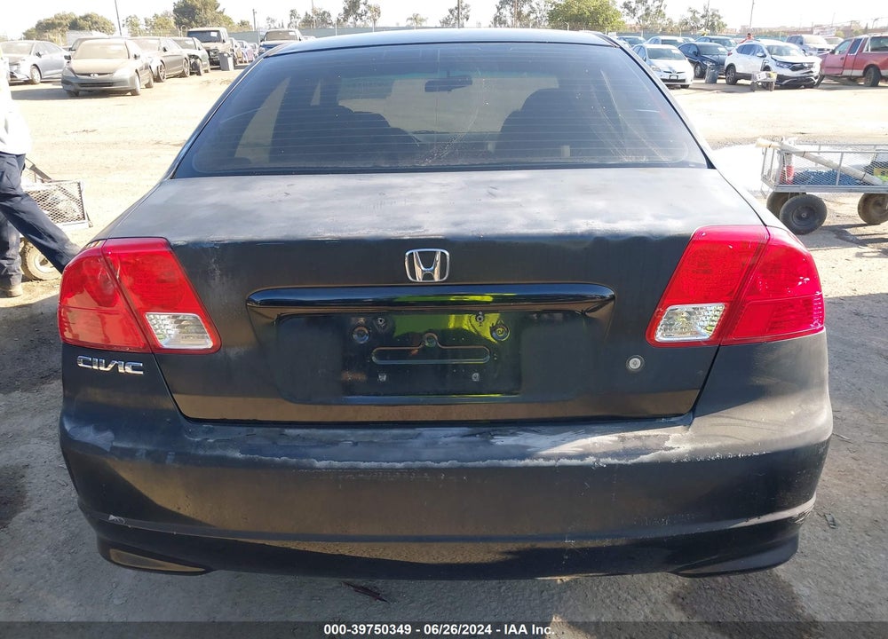 2005 HONDA CIVIC VP VIN: 1HGES16375L010605