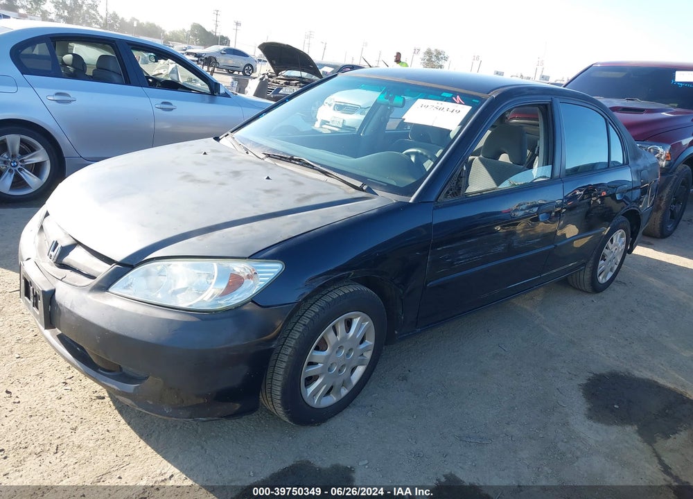 2005 HONDA CIVIC VP VIN: 1HGES16375L010605