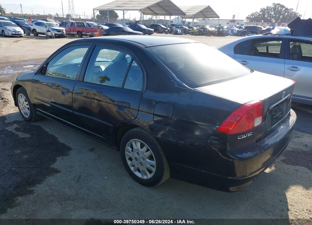 2005 HONDA CIVIC VP VIN: 1HGES16375L010605