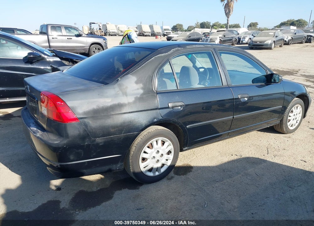 2005 HONDA CIVIC VP VIN: 1HGES16375L010605