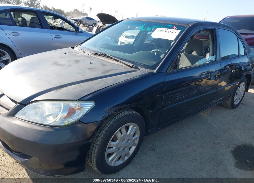 2005 HONDA CIVIC VP VIN: 1HGES16375L010605