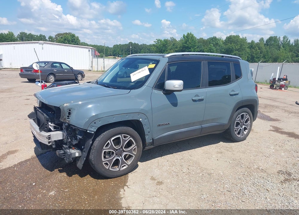 2018 JEEP RENEGADE LIMITED FWD VIN: ZACCJADB4JPH23129