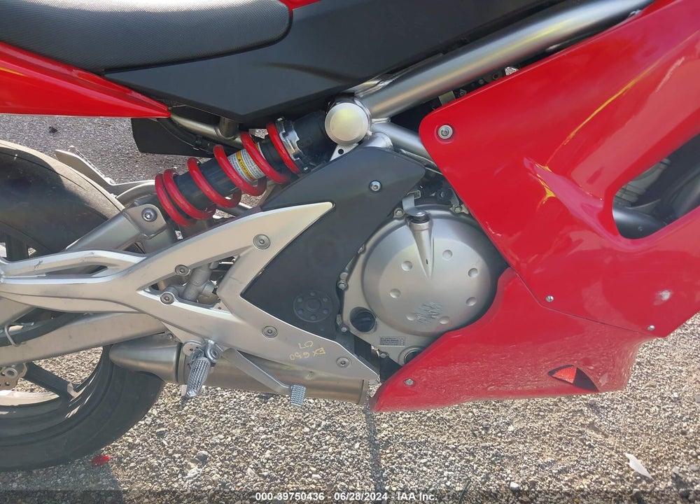 2007 KAWASAKI EX650 A VIN: JKAEXEA197A023748