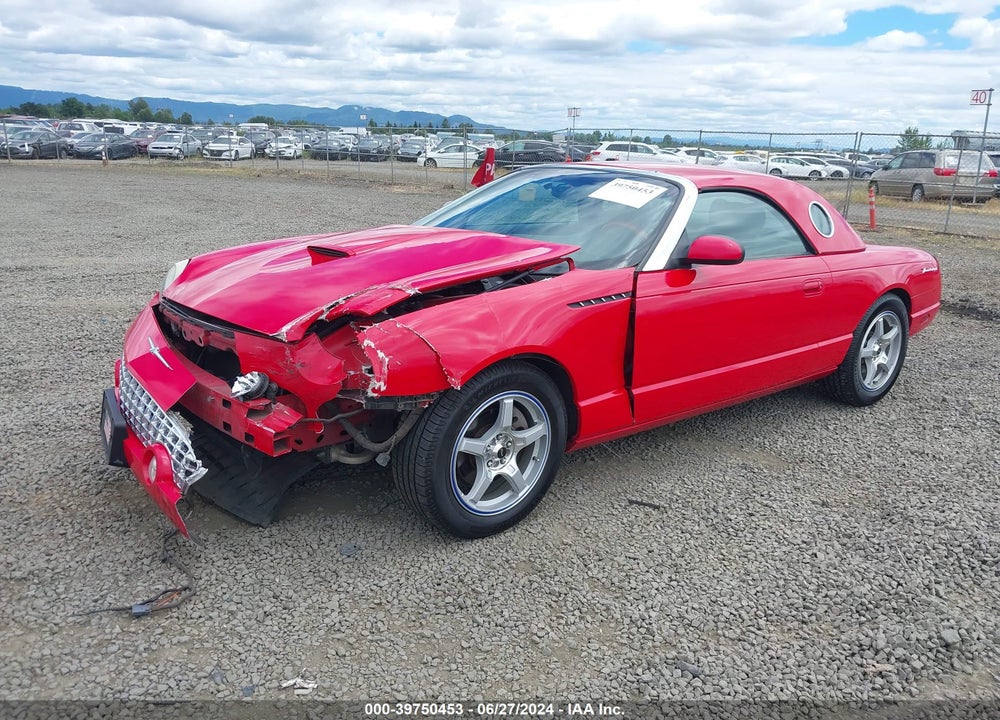 2002 FORD THUNDERBIRD VIN: 1FAHP60A62Y102519