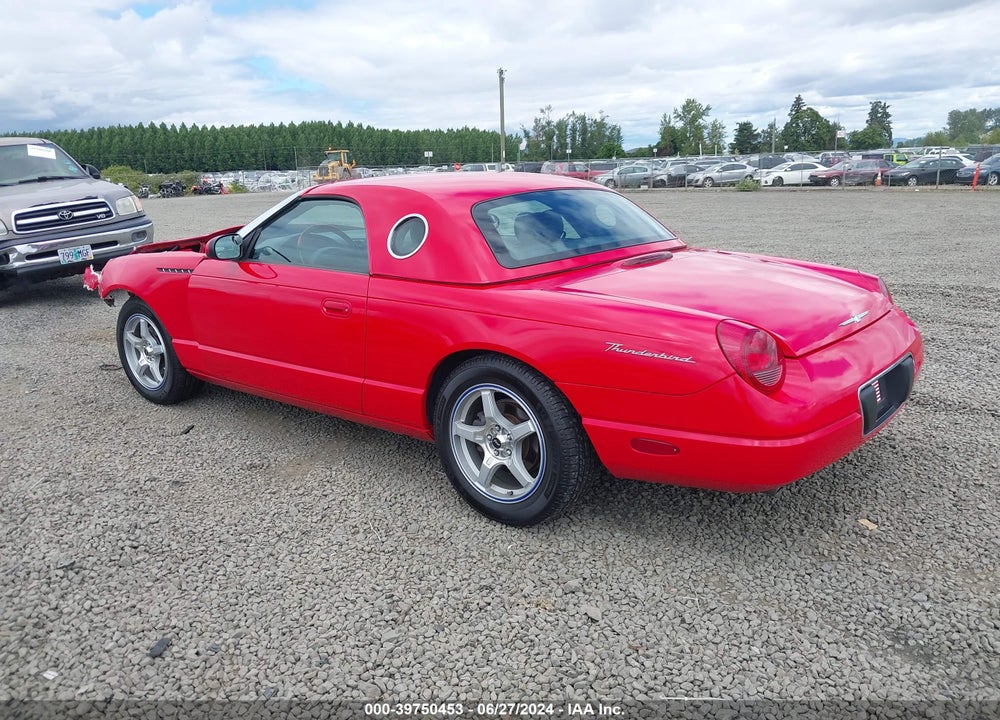 2002 FORD THUNDERBIRD VIN: 1FAHP60A62Y102519