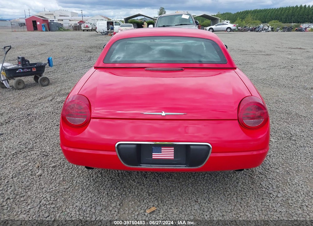 2002 FORD THUNDERBIRD VIN: 1FAHP60A62Y102519