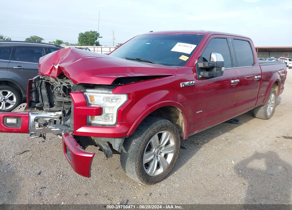 2016 FORD F-150 PLATINUM VIN: 1FTFW1EG5GFB25099