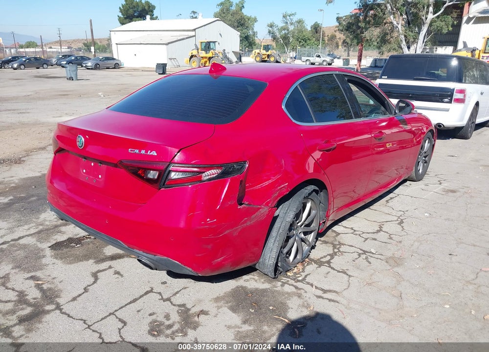 2017 ALFA ROMEO GIULIA RWD VIN: ZARFAEBN7H7546252