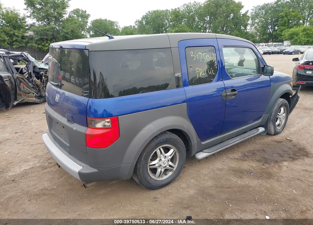 2004 HONDA ELEMENT EX VIN: 5J6YH28664L033096