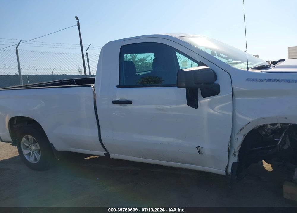 2021 CHEVROLET SILVERADO 1500 2WD REGULAR CAB LONG BED WT VIN: 3GCNWAEF9MG290344