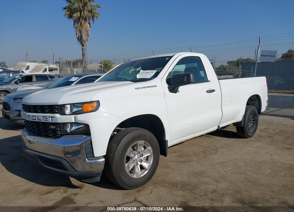 2021 CHEVROLET SILVERADO 1500 2WD REGULAR CAB LONG BED WT VIN: 3GCNWAEF9MG290344