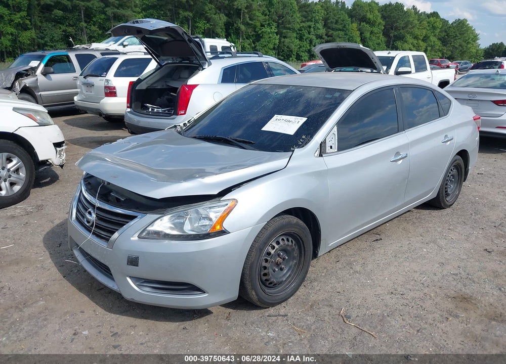 2014 NISSAN SENTRA SV VIN: 3N1AB7AP7EL612597