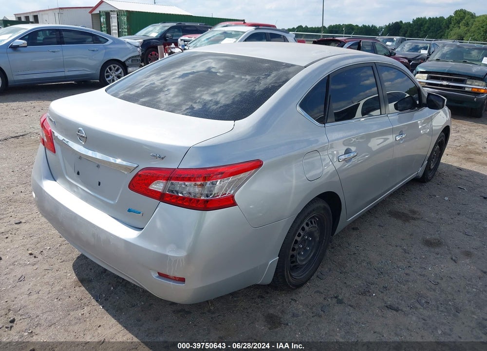 2014 NISSAN SENTRA SV VIN: 3N1AB7AP7EL612597