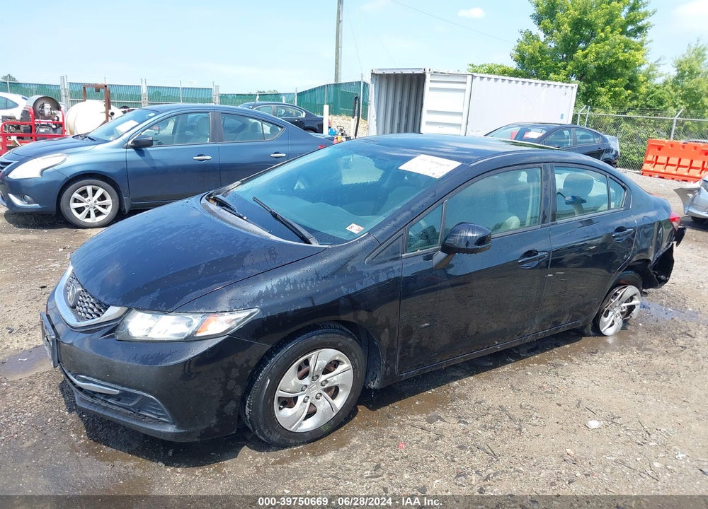 2013 HONDA CIVIC LX VIN: 19XFB2F53DE245018