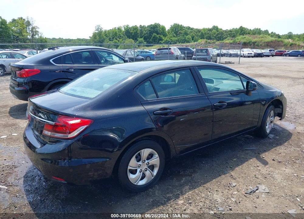2013 HONDA CIVIC LX VIN: 19XFB2F53DE245018