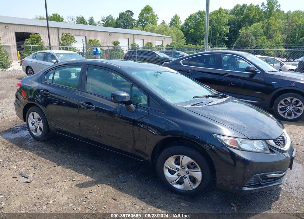 2013 HONDA CIVIC LX VIN: 19XFB2F53DE245018