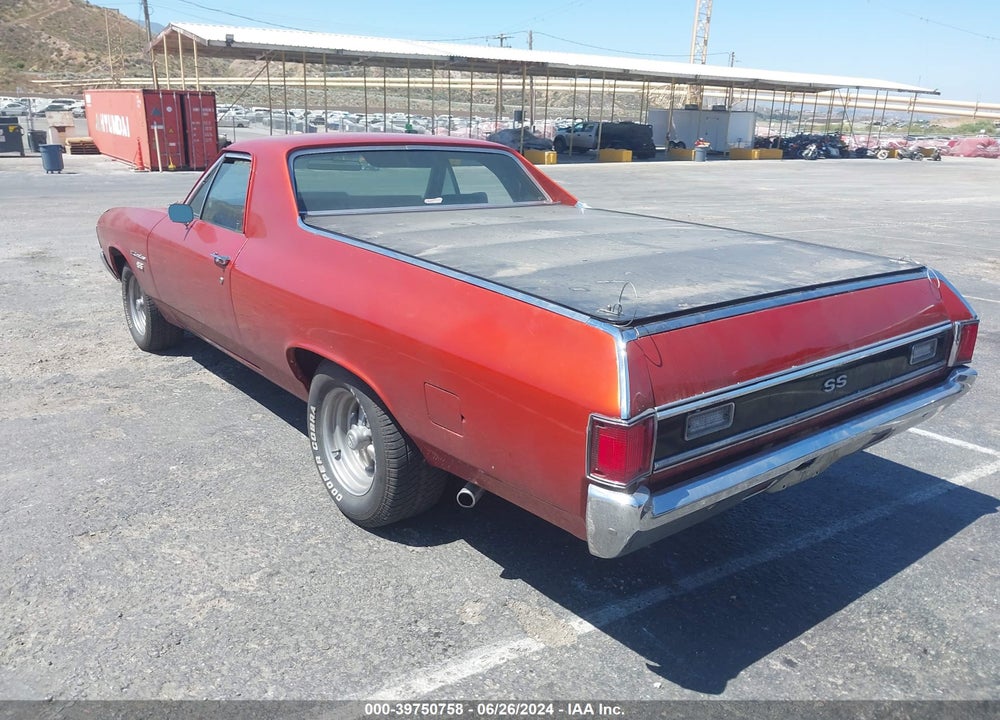 1972 CHEV EL CAMINO VIN: 1D80H2L573074