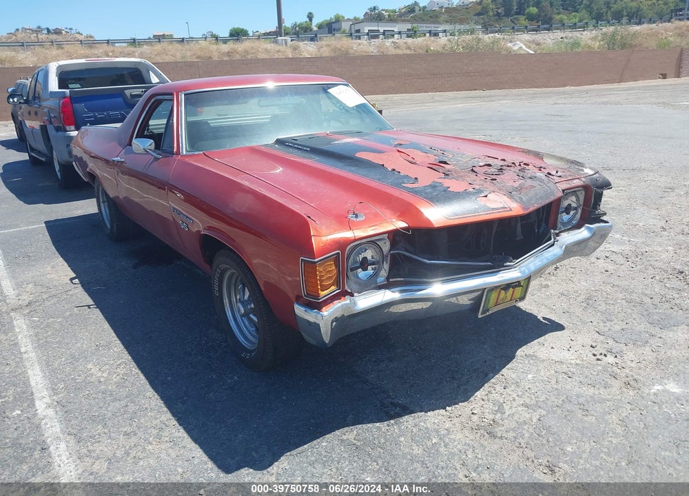 1972 CHEV EL CAMINO VIN: 1D80H2L573074