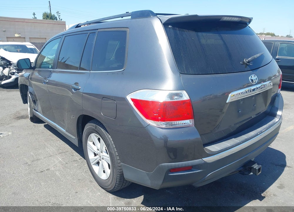 2012 TOYOTA HIGHLANDER SE V6 VIN: 5TDZK3EH6CS066880