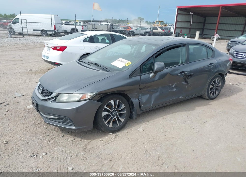 2013 HONDA CIVIC EX VIN: 19XFB2F85DE048412