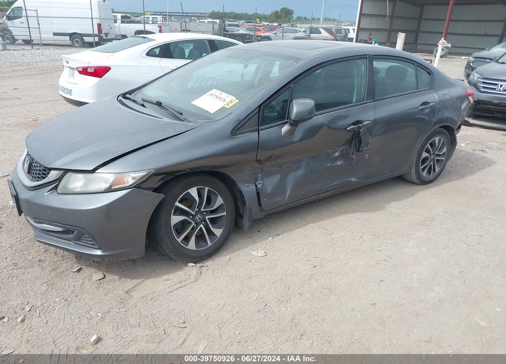 2013 HONDA CIVIC EX VIN: 19XFB2F85DE048412