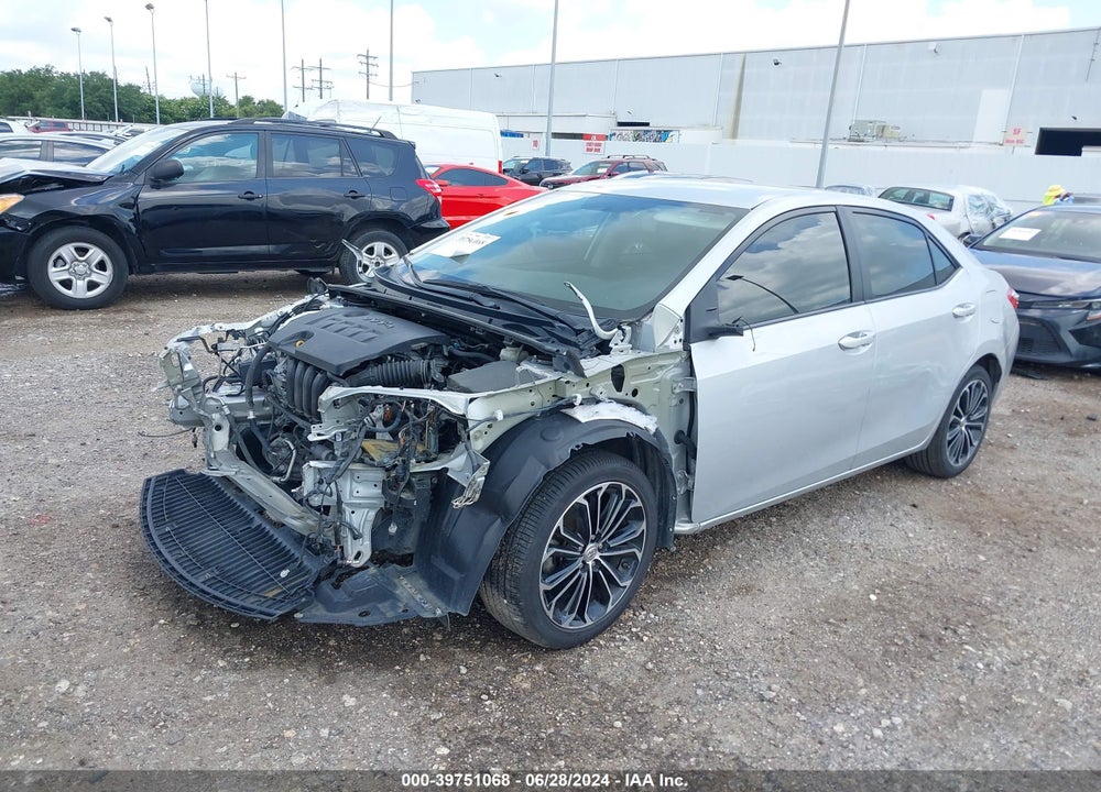 2015 TOYOTA COROLLA S PLUS VIN: 2T1BURHE1FC308827
