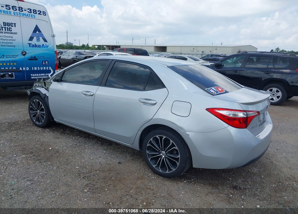 2015 TOYOTA COROLLA S PLUS VIN: 2T1BURHE1FC308827