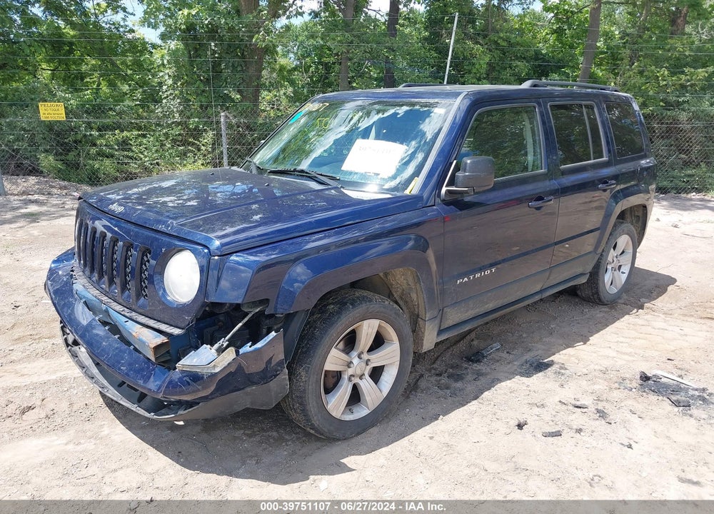 2012 JEEP PATRIOT LATITUDE VIN: 1C4NJPFA9CD605594
