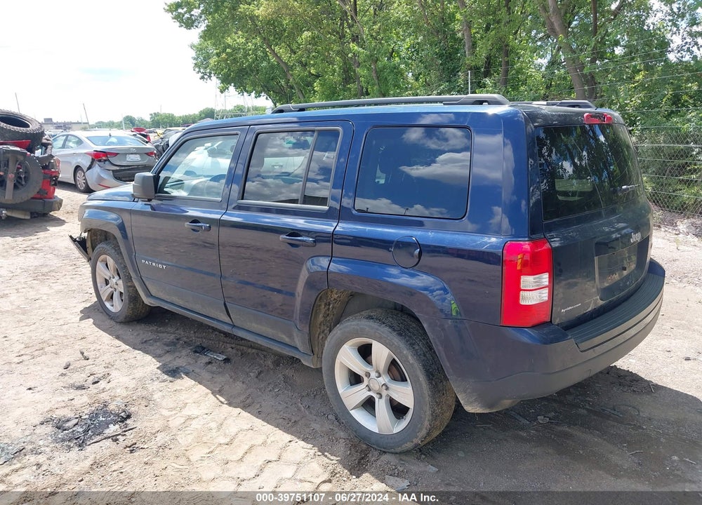 2012 JEEP PATRIOT LATITUDE VIN: 1C4NJPFA9CD605594