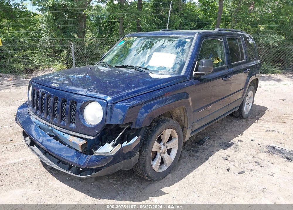 2012 JEEP PATRIOT LATITUDE VIN: 1C4NJPFA9CD605594