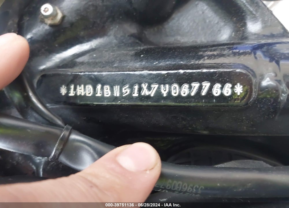 2007 HARLEY-DAVIDSON FLSTC VIN: 1HD1BW51X7Y067766