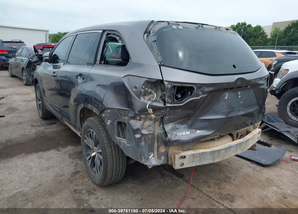 2019 TOYOTA HIGHLANDER LE VIN: 5TDZZRFH6KS368794
