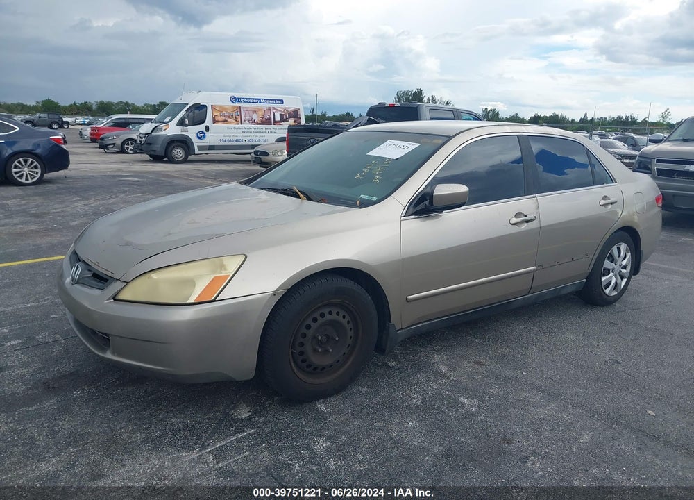 2003 HONDA ACCORD 2.4 LX VIN: 1HGCM56413A117398