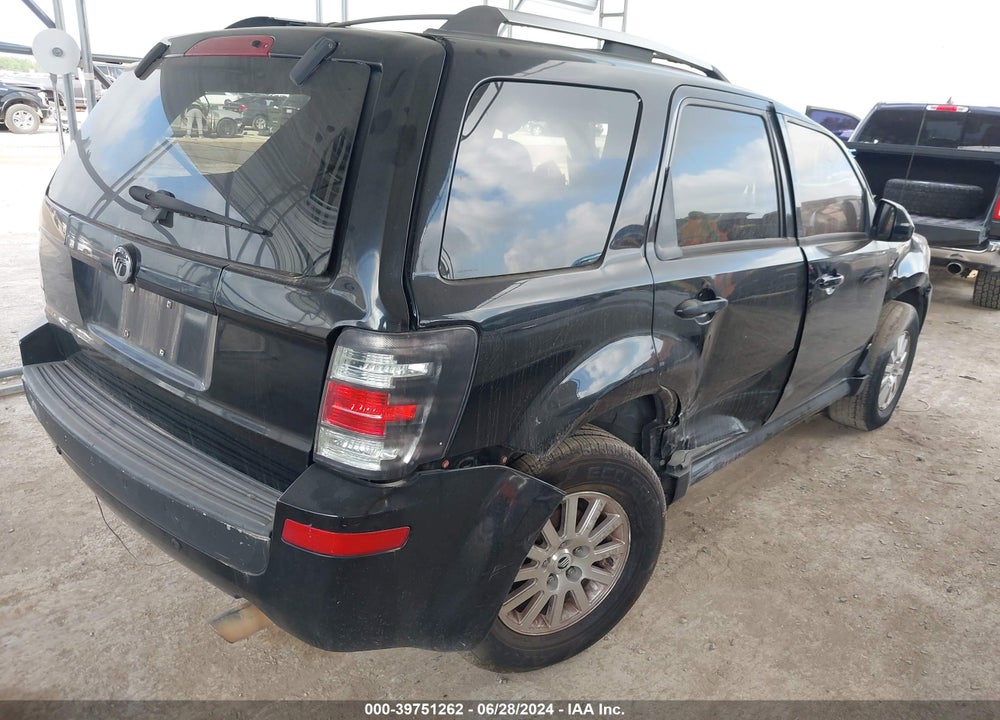 2009 MERCURY MARINER PREMIER VIN: 4M2CU877X9KJ12416