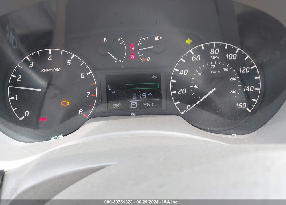 2014 NISSAN SENTRA S VIN: 3N1AB7AP1EL641089