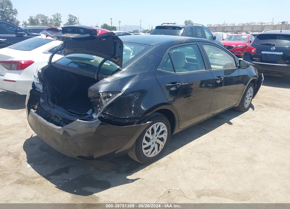 2018 TOYOTA COROLLA LE VIN: 5YFBURHEXJP776497