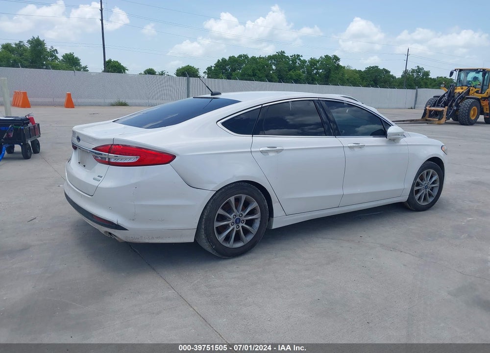 2017 FORD FUSION SE VIN: 3FA6P0HD7HR140626