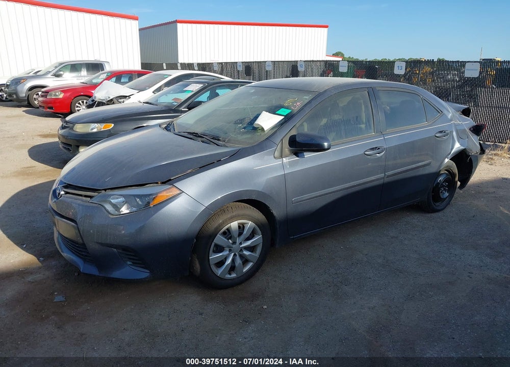 2015 TOYOTA COROLLA LE VIN: 5YFBURHE1FP301313