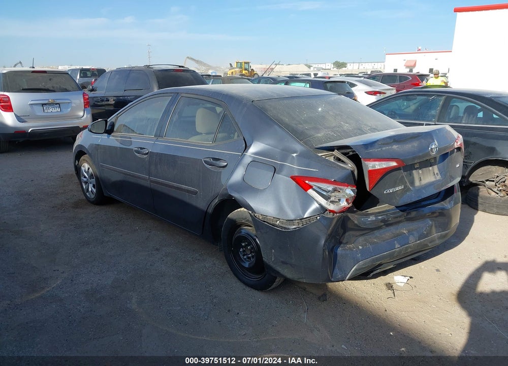 2015 TOYOTA COROLLA LE VIN: 5YFBURHE1FP301313