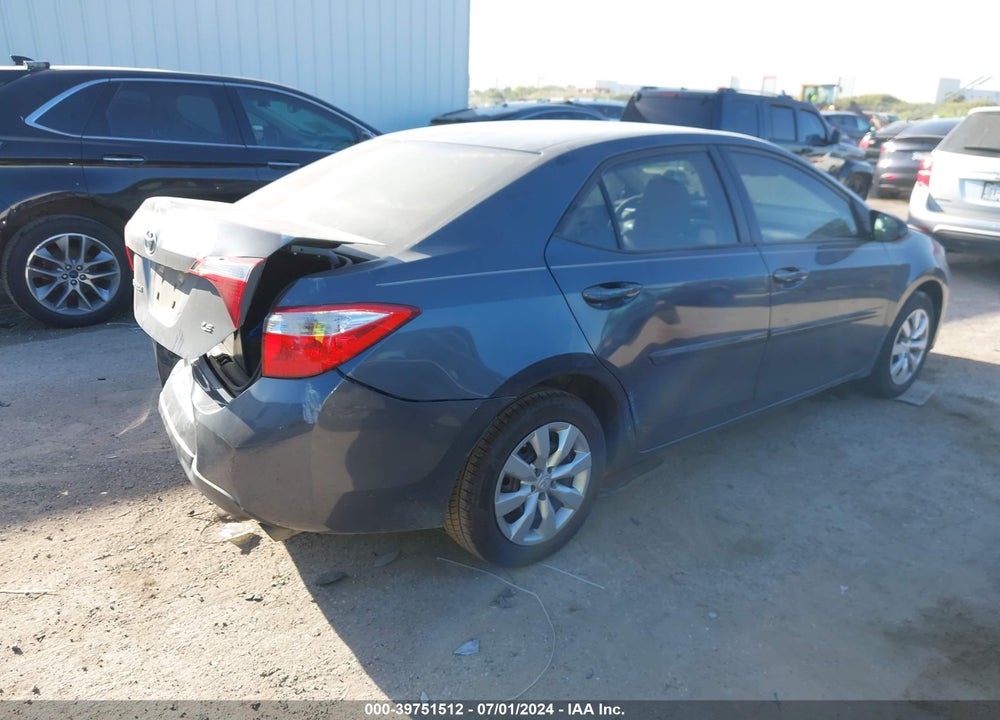 2015 TOYOTA COROLLA LE VIN: 5YFBURHE1FP301313