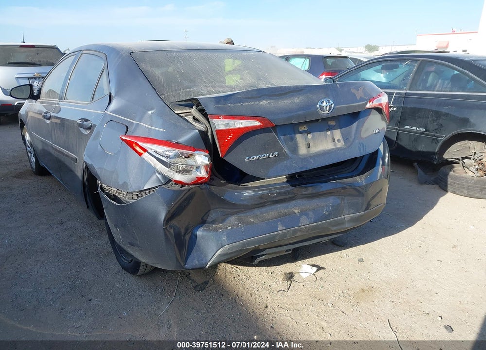 2015 TOYOTA COROLLA LE VIN: 5YFBURHE1FP301313