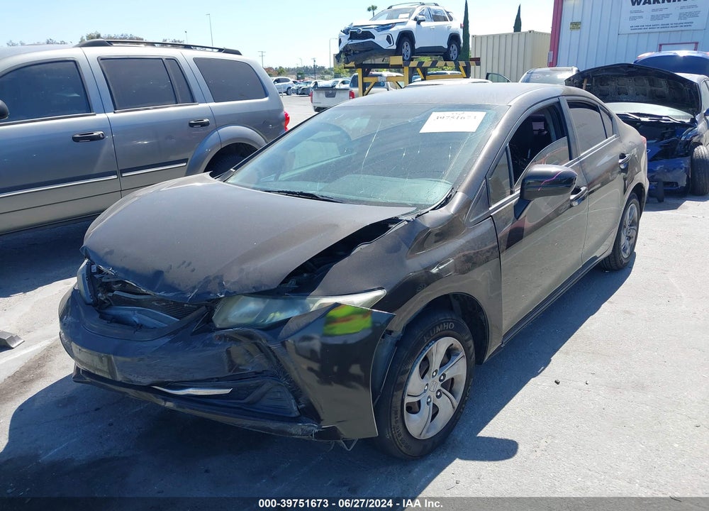 2014 HONDA CIVIC LX VIN: 2HGFB2F5XEH557862