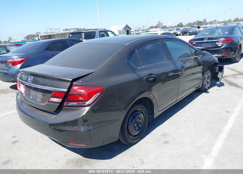 2014 HONDA CIVIC LX VIN: 2HGFB2F5XEH557862