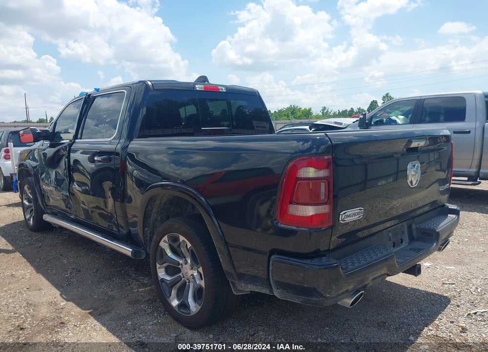 2022 RAM 1500 LIMITED LONGHORN 4X4 5'7 BOX VIN: 1C6SRFKT4NN348619