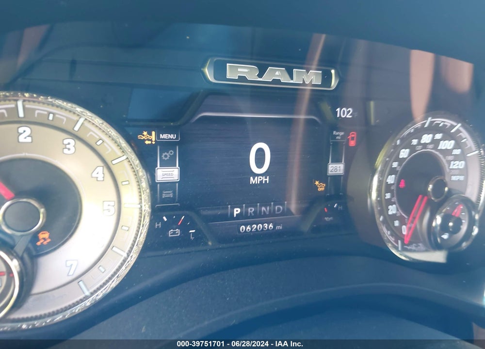 2022 RAM 1500 LIMITED LONGHORN 4X4 5'7 BOX VIN: 1C6SRFKT4NN348619