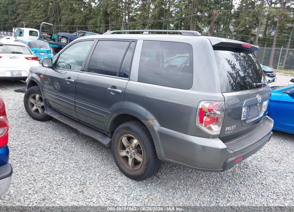 2007 HONDA PILOT EX VIN: 2HKYF18497H506843