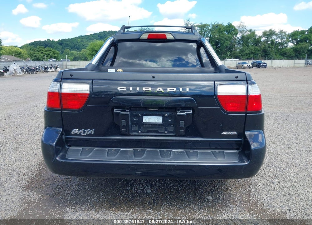 2006 SUBARU BAJA SPORT VIN: 4S4BT62C867103074