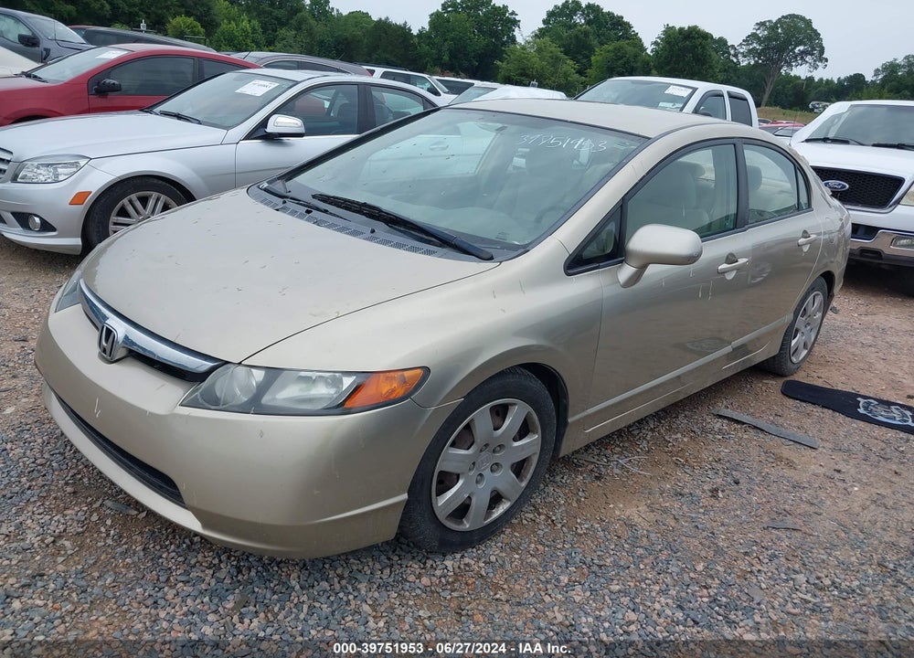2008 HONDA CIVIC LX VIN: 1HGFA165X8L104829