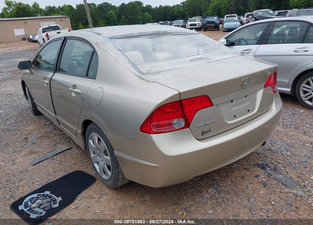 2008 HONDA CIVIC LX VIN: 1HGFA165X8L104829