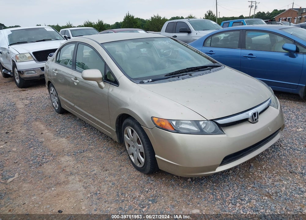2008 HONDA CIVIC LX VIN: 1HGFA165X8L104829